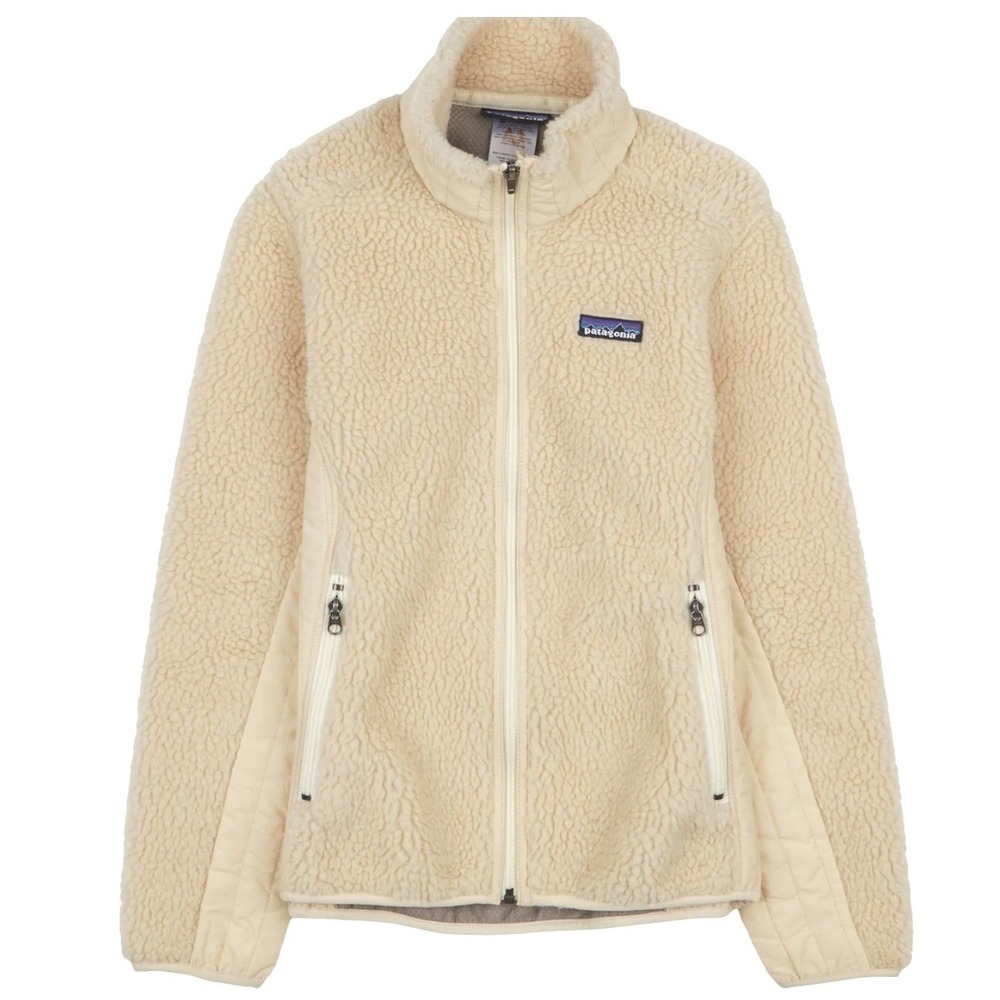 Patagonia Womens Retro-X Full Zip Fleece Jacket Cream Size M 23071F7